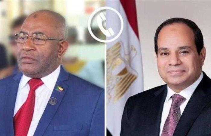 الرئيس السيسي يتلقى اتصال هاتفي من  رئيس جمهورية جزر القمر