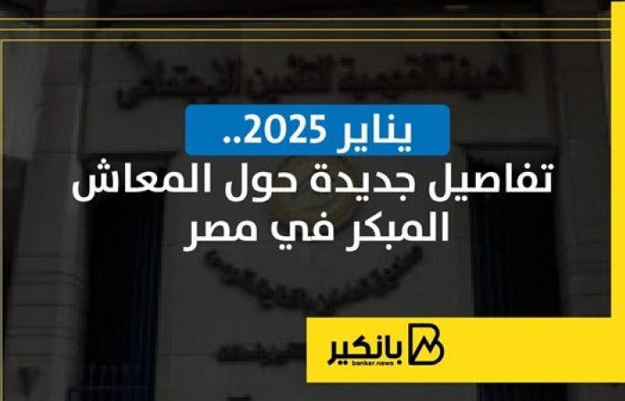 يناير 2025.. تفاصيل جديدة حول المعاش المبكر في مصر