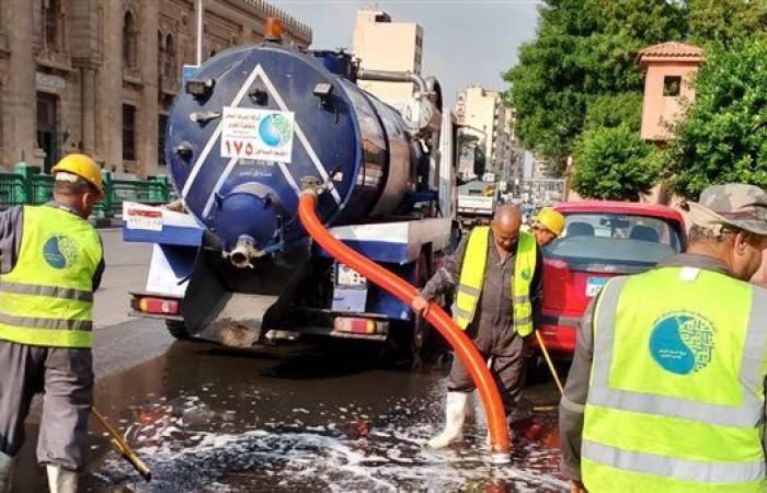 مياه الشرب بالقاهرة والجيزة: استمرار انتشار المعدات للتعامل الفوري مع الأمطار