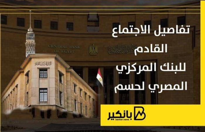 تفاصيل الاجتماع القادم للبنك المركزي المصري لحسم الفائدة