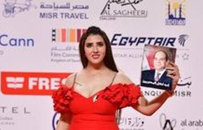 الفنانة الشابة نور فخري في إطلالة مميزة بمهرجان القاهرة السينمائي