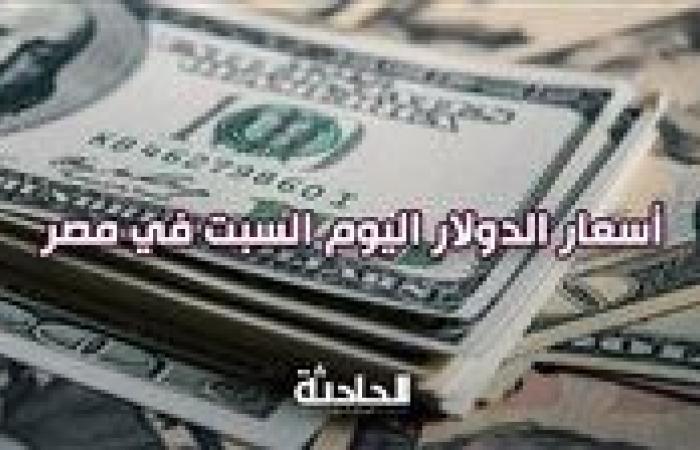 سعر الدولار اليوم مقابل الجنيه المصري اليوم السبت في البنوك وشركات الصرافة