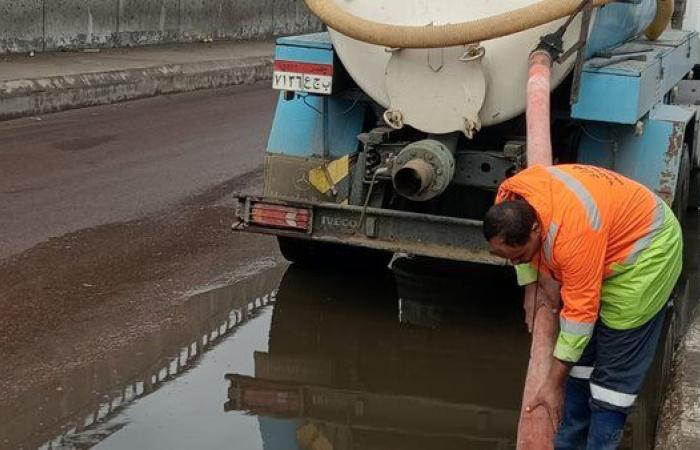 سقوط أمطار غزيرة على مدن وقرى محافظة البحيرة.. صور