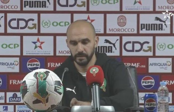 شاهد|  «الركراكي» يستشهد بالزمالك قبل مواجهة المغرب وليسوتو في تصفيات أمم إفريقيا