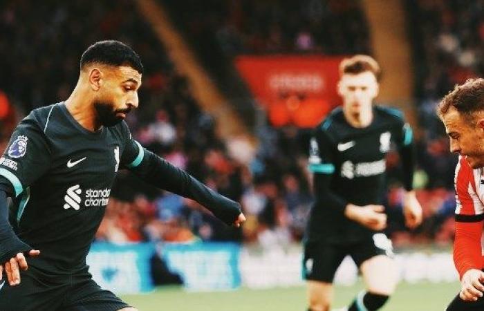 محمد صلاح يسجل هدف ليفربول الثالث في شباك ساوثهامبتون