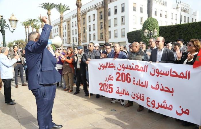 "غرامة أخطاء التسجيل" تُخرج محاسبين معتمدين إلى الاحتجاج أمام البرلمان