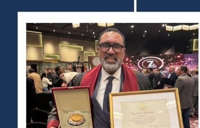 أستاذ بجامعة حلوان يفوز بجائزة الدكتور محمد ربيع ناصر للبحث العلمي