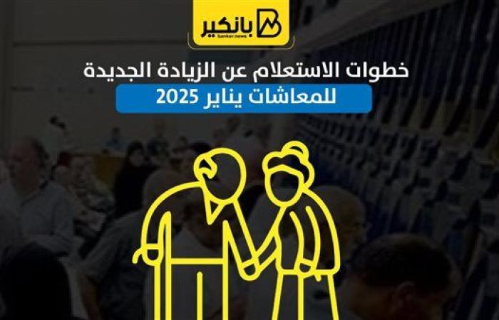 خطوات الاستعلام عن الزيادة الجديدة للمعاشات يناير 2025