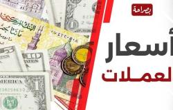 أسعار العملات العربية والأجنبية اليوم مقابل الجنيه المصري في البنوك