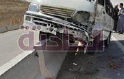 إصابة 3 أشخاص في حادث تصادم ميكروباص بطريق إسكندرية الصحراوي