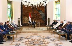 السيسي يبحث مع رؤساء البرلمانات العربية مستجدات الأوضاع في الأراضي الفلسطينية